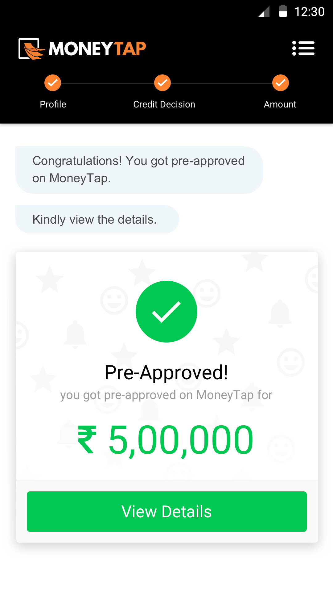 Get line of credit up to ₹5 Lakhs - MoneyTap